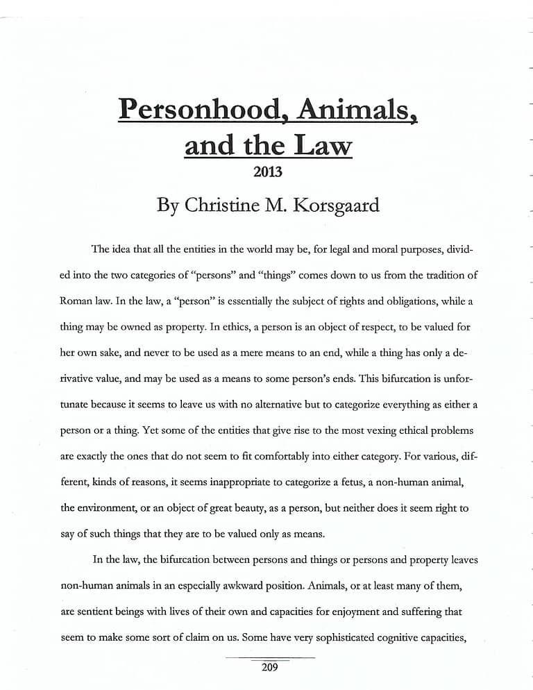 animal law dissertation ideas