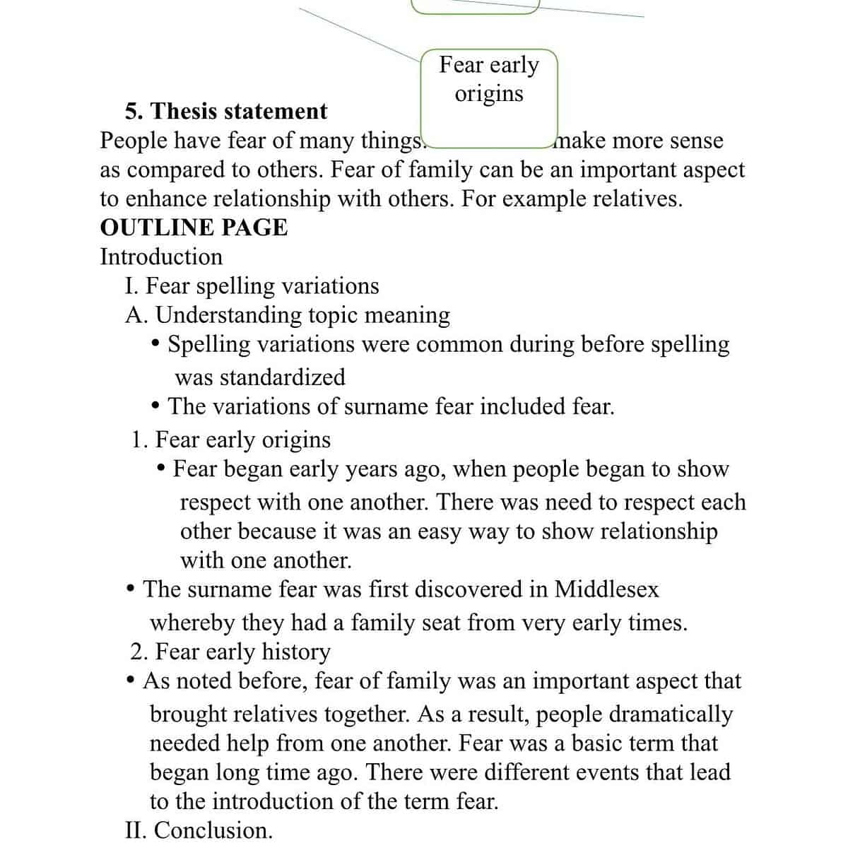 An essay on fear
