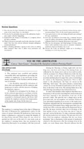 The role of an arbitrator and rule on a Collective Bargaining Agreement issue between management and the union
