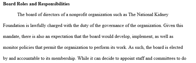 Board Governance and Volunteer Management