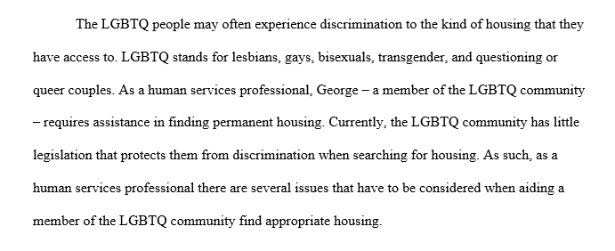Housing and the LGBTQ Community