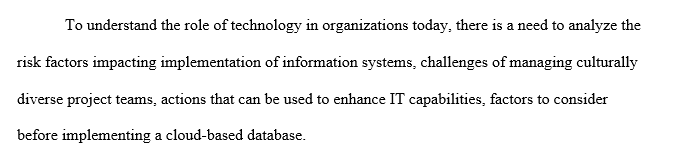Implementation of information system to business systems