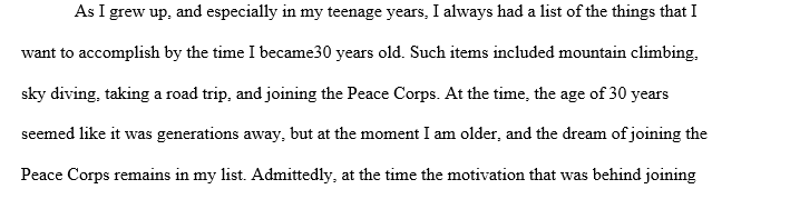 Personal motivation statement examples picture