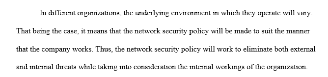 Security policy
