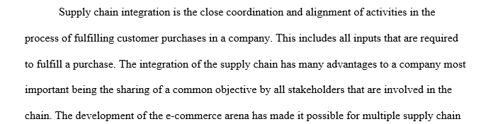 Supply Chain Integration