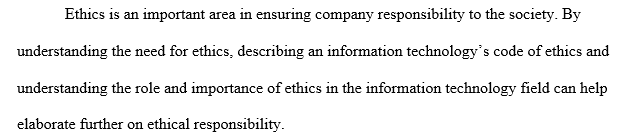 The Development of a Code of Ethics