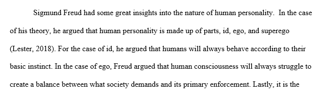 Theory of human personality