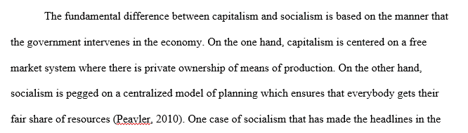 economic systems of capitalism and socialism