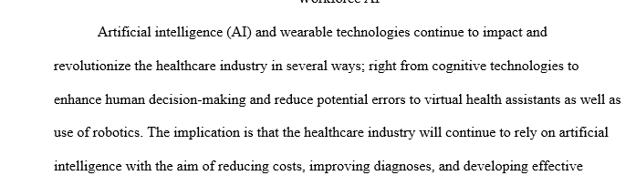 Development of artificial intelligence