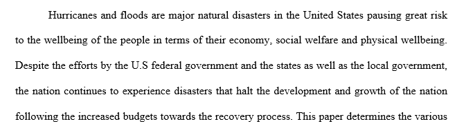 Disaster Management Research 