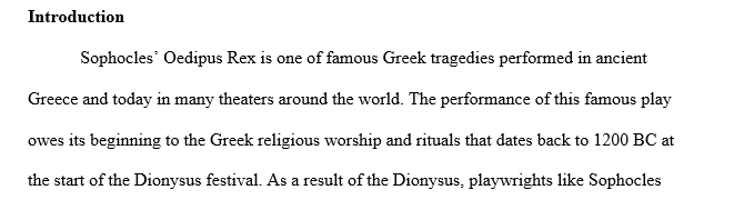 Oedipus Rex Performance in Ancient Greece