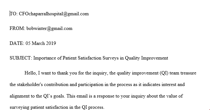 Patient Satisfaction in Quality Improvement