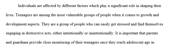 Peer Influence on Teenagers in Emotional Distress