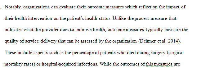Quality Measurement Reporting in Other Healthcare Settings