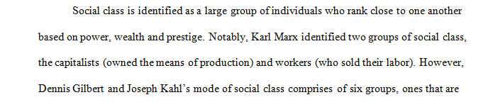 Social Class in the Society