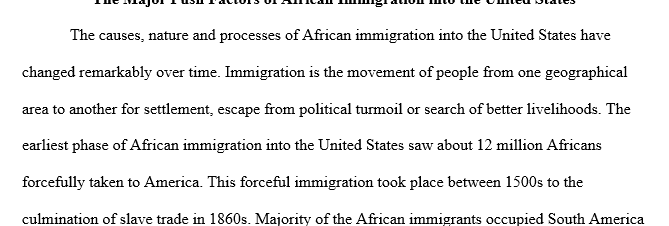 African Immigration