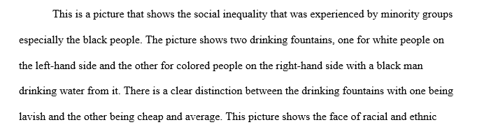 Analyze 5 photos that show an example of social inequality