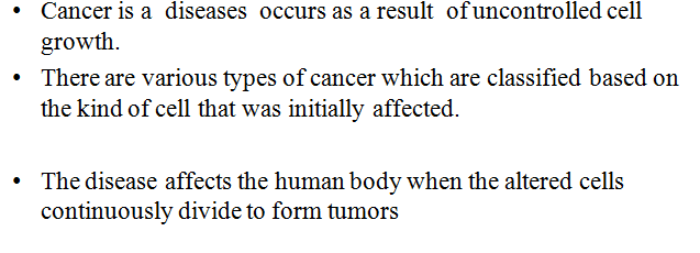 CANCER DISEASE 