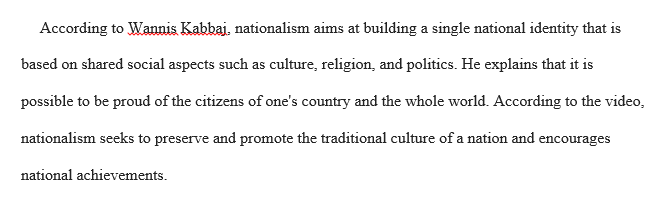 Characteristics of nationalism