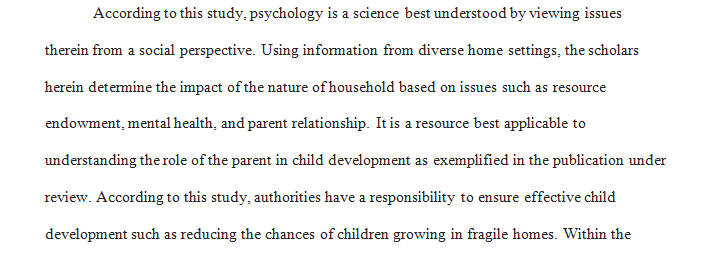 Children Behavior Bibliography: Adopted Family Context