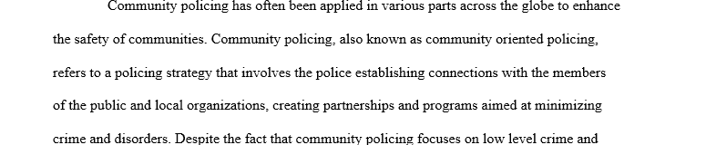 Community policing