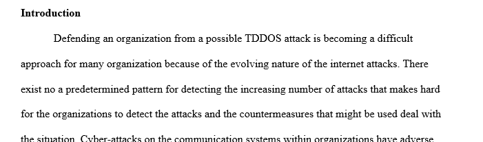 Comparing different strategies telephony about defending against DDos