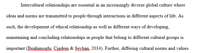 Cultural factors that influence the development of ethical relationships