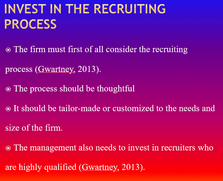 Discuss best practices for hiring top talent