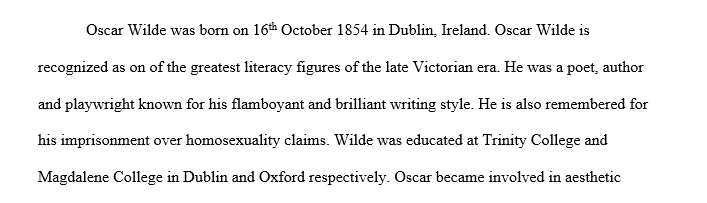 oscar wilde essay topics