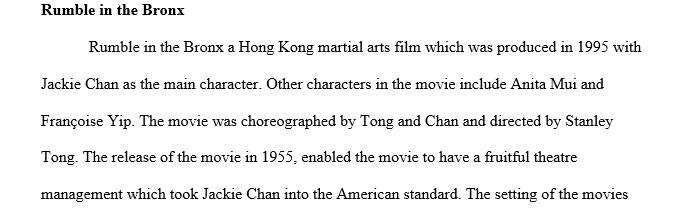 Evolution of Hong Kong martial arts films and action films