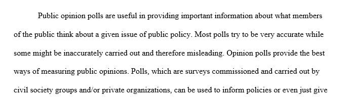 Gauging and measuring public opinion