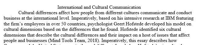 Hofstede’s six cultural dimensions Yourhomeworksolutions