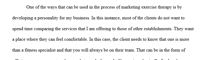 Inclusion of exercise therapy strategies in general population fitness programming 