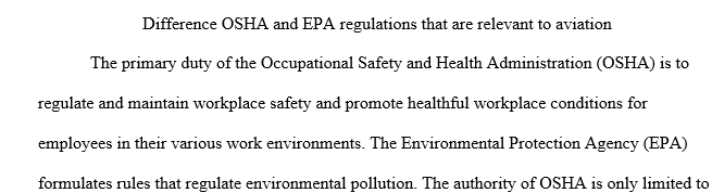 OSHA and EPA
