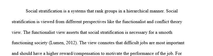Social stratification