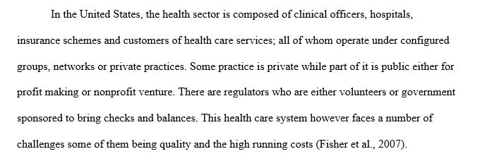 Sustainability methods of the U.S. healthcare system