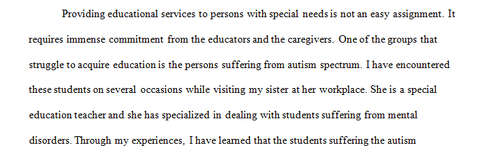 The Education of Children with Disabilities