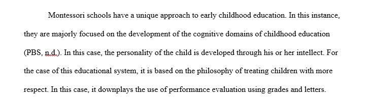 The different approaches to early childhood education