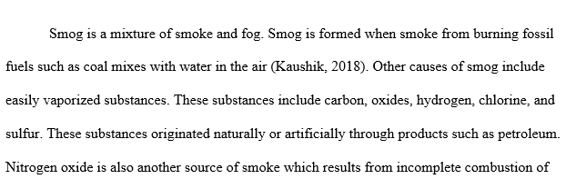 The human health effects of smog