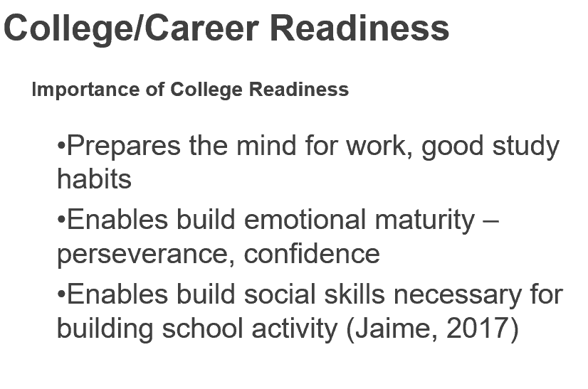 The importance of college- and career-readiness