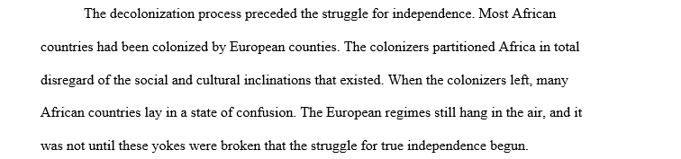 What accounts for the rather late emergence of African countries  