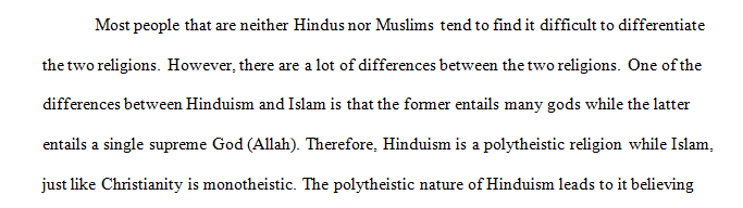 Differences Between Hinduism and Islam