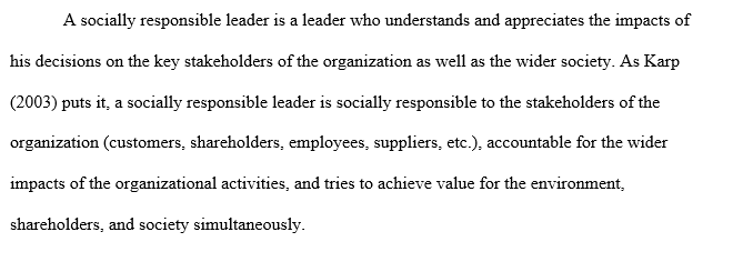 Social Responsibility and Positive Social Change Leadership
