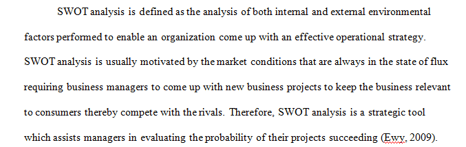 The Purpose of SWOT Analysis
