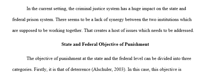The principal objectives of punishment within the U.S. corrections system