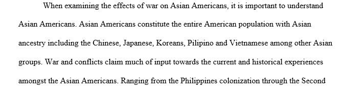 What do you think is the significance of war in Asian American history