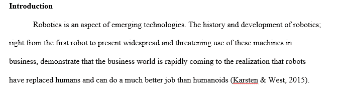 1000 word essay on robotics