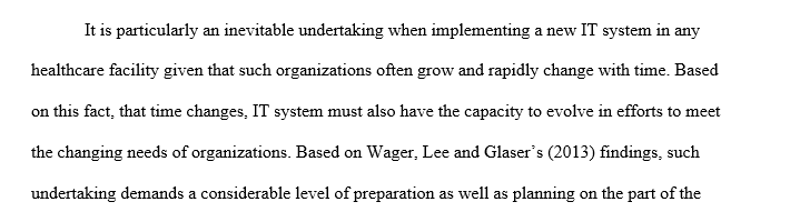 Critical factors in implementing an IT system in health facilities