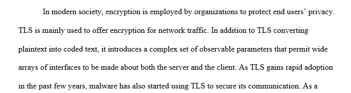 Deciphering Malware’s use of TLS (without Decryption)