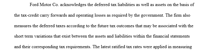 Describing the amounts of current and deferred income taxes. 
